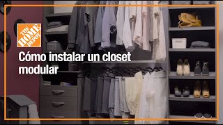 Cómo instalar un closet modular  Organización y decoración [upl. by Aneret]