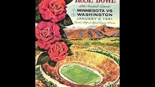 1961 Rose Bowl Washington vs Minnesota [upl. by Jemena]