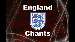 Englands Best Football Chants Video  HD W Lyrics [upl. by Alaine]