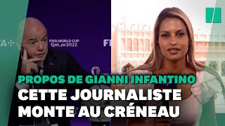 Coupe du monde au Qatar  cette journaliste démonte la défense quotstupéfiantequot de Gianni Infantino [upl. by Sheelah140]