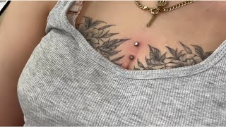 Replacement of surface piercing jewelry  Microdermal 😍👌🏻 [upl. by Hervey177]