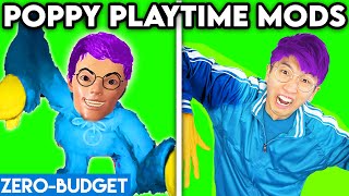 POPPY PLAYTIME MODS WITH ZERO BUDGET FUNNY HUGGY WUGGY PARODY BY LANKYBOX [upl. by Boy]