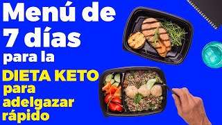 Menú de 7 días para la dieta cetogénica  pierde 8 kilos en 2 semanas con la dieta keto [upl. by Aliuqet998]