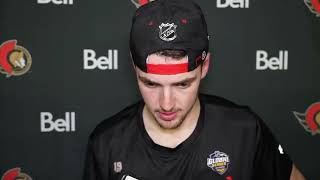 Drake Batherson Jakob Chychrun and DJ Smith Postgame Availability vs DAL [upl. by Awram]