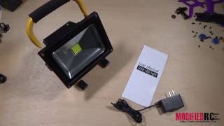 20 Watt Battery Powered LED Work Light Review [upl. by Verina]