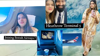 Travelling from Heathrow Terminal 5 Joining British Airways 🇬🇧  konkanivlog goan konkanivideo [upl. by Lindly]