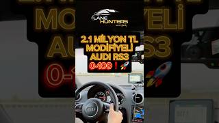 AUDI RS3 YERİ KAZIYARAK LAUNCH CONTROL YAPIYOR❗️🚀 lanehunters shorts [upl. by Attaynik]