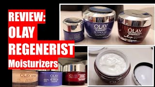 REVIEW OLAY Regenerist Moisturizers  Retinol 24  Whip  MicroSculpting [upl. by Stearns451]