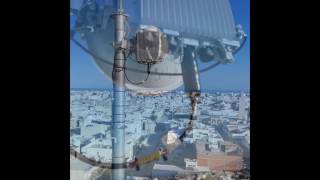 Installation dun lien microwave  faisceaux hertziens avec antenne de diametre 03 m et 38 GHZ [upl. by Menzies]