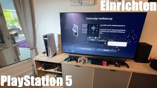 Sony PlayStation 5 PS5 Next Gen Spielekonsole mit Laufwerk  Konsole Einrichten OS installation [upl. by Hakaber]