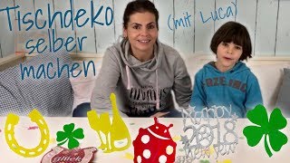 Silvesterdeko selber machen mit Luca ❤ Made by Cataffo [upl. by Bergeman]