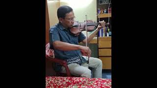 Mone holo jeno periye elam ontobihin path Rabindra Sangeet Violin short by Gana Pati Aditya [upl. by Esydnac423]