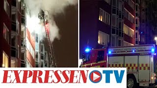 Göteborg Brand i lägenhet – stort räddningspådrag [upl. by Nnylram]