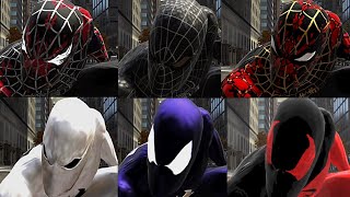 SpiderMan Web Of Shadows  Spidey Gets The Symbiote With Modded Suits [upl. by Rodnas459]