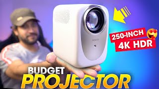 Best BUDGET PROJECTOR for Home Theater⚡️ HUGE 250INCH amp 4K HDR Auto Focus  Wzatco CE Projector [upl. by Ebba]