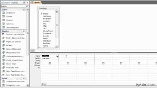 Access Tutorial  How to add fields to a query [upl. by Saleem875]