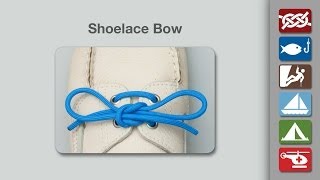 Shoelace Bow Knot  How to Tie Shoelaces Bow Knot [upl. by Khorma]