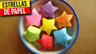 🌟 COMO hacer ESTRELLITAS DE PAPEL🌟HaunterMake [upl. by Niran]