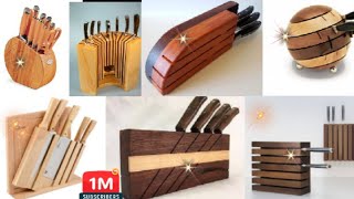 IDEAS DE MADERA PORTACUCHILLOS QUE PUEDES HACER CON MADERA RECICLADA Y VENDER 💲🔥⛔ [upl. by Adnilim]