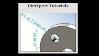 SOLIDWORKS Tutorial quotDimXpert Tutorialsquot Extra2 [upl. by Rome271]