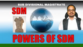 Sdm  Sdm Powers and duties  Sub divisional magistrate [upl. by Lesser]