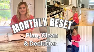 June 2024 Monthly Reset Plan Clean amp Declutter With Me Homemaking Motivation [upl. by Einiar]