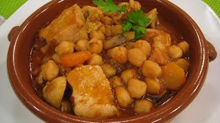 Cómetelo  Cazuela de garbanzos con pollo [upl. by Nivad]