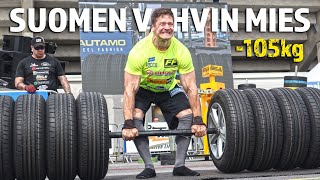 Näin Antti Uimosesta tuli Suomen Vahvin Mies 2023 105kg  Kaikki suoritukset [upl. by Hazel]