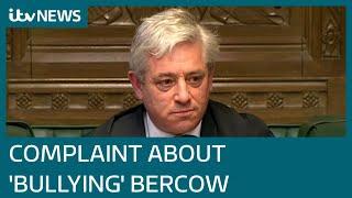 Formal bullying complaint made against John Bercow by former top official  ITV News [upl. by Angelo]