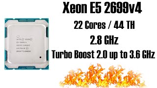 Xeon E5 2699v4  король на LGA20113 🔥 22 ядра и 44 потока до 36GHz 🔥 Тест и сравнение с E5 2699v3 [upl. by Nalyorf]