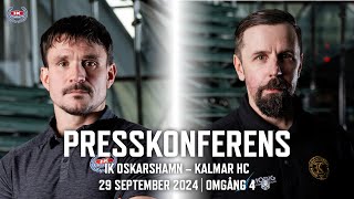 Presskonferens efter IK Oskarshamn – Kalmar HC [upl. by Ozne688]