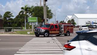 Brevard County Fire Rescue Squad amp Rescue 48 responding for a hazmat call [upl. by Mundford745]