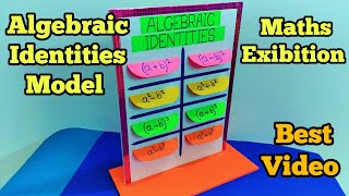 Algebraic Identities working model maths working model maths project maths Exibition modelTLM 👍 [upl. by Anthia722]