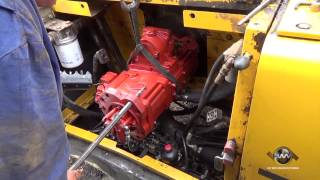 How to Install a Hydraulic Pump on an Excavator [upl. by Ellennaj83]