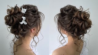 Wedding updo Amazing tutorial [upl. by Dorthy]