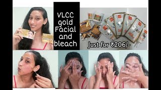 VLCC Gold Facial and Gold BleachStep By StepDemo and ReviewStyle Up India [upl. by Mikes]