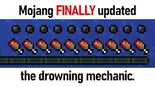 Mojang FINALLY updated the drowning mechanic [upl. by Kcirrej]