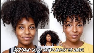 HOW TO DEEP CONDITION DRY NATURAL HAIR  My Routine [upl. by Rovaert]