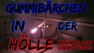 Kaliumchlorat Chemie Versuch  Gummibär in der Hölle [upl. by Elleynod]