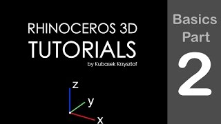 RHINO TUTORIAL  Basics session part 2 of 6 [upl. by Heaps]