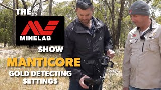 Minelab Manticore Settings for Gold Detecting [upl. by Drusi328]