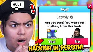 I Hacked LazySlys PETS IN REAL LIFE  Pet Simulator 99 Roblox [upl. by Warenne341]