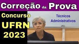 Concurso UFRN 2023  Correção da Prova de Português  Comperve  ProfessoraAliete [upl. by Merriam]