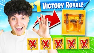 WINNING with ONE CHEST ONLY CHALLENGE in Fortnite HARD [upl. by Oiramed]