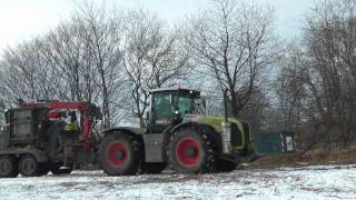 Claas Xerion 5000 mit Jenz HEM 582mpg [upl. by Assiran]