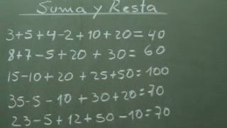 Suma y Resta  Calculo Mental en videosdematematicascom [upl. by Yliah]