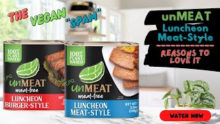 unMEAT Luncheon Meat Free Review  The Vegan Spam Style Alternative You Need To Try [upl. by Gnuoy]