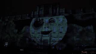 Fête des lumières 2017  Place des terreaux  Enoha fait son cinéma [upl. by Ahsienod]