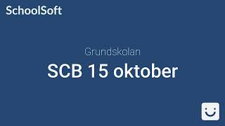 SCBrapportering Grundskola 15e oktober [upl. by Leikeze100]