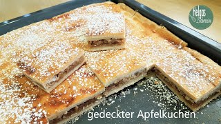 Apfelkuchen gedeckter Apfelkuchen [upl. by Ilse988]